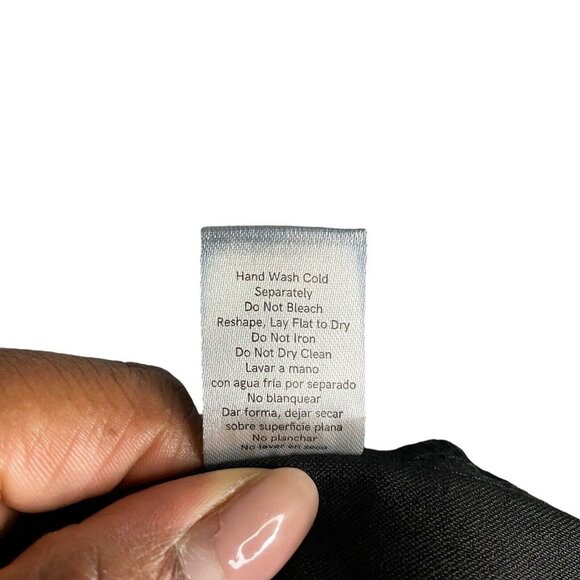 Venus Women's Black Faux Leather Sequin Wing Stretch Tapered Leg Pants - Picture 11 of 11